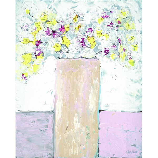 Wildon Home® Kitchen Table Flowers by Roey Ebert Wrapped Canvas Print